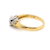 18CT YELLOW & WHITE GOLD THICKENED TOP DIAMOND DRESS RING VALUED @ $4799