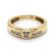 9CT YELLOW GOLD DIAMOND DRESS RING