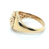 9CT YELLOW GOLD DIAMONDS SET IN EYES OF THE LION RING