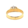 18CT YELLOW & WHITE GOLD FLOW UP STYLE DIAMOND DRESS RING VALUED @ $2599
