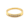 18CT YELLOW GOLD CHANNEL SET DIAMOND DRESS RING VALUED @ $2899