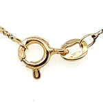 18CT YELLOW GOLD 43CM FINE CURB LINK CHAIN