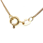 9CT YELLOW GOLD 46CM FINE CURB LINK CHAIN