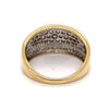 10CT YELLOW GOLD THICKENED TOP DIAMOND DRESS RING VALUED @ $3399