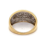 10CT YELLOW GOLD THICKENED TOP DIAMOND DRESS RING VALUED @ $3399