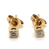 9CT YELLOW GOLD DIAMONDS ILLUSION SET IN STUD EARRINGS