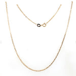 9CT YELLOW GOLD 55CM CURB LINK CHAIN