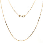 9CT YELLOW GOLD 50CM CURB LINK CHAIN