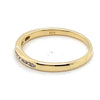 9CT YELLOW GOLD 13 CHANNEL SET DIAMONDS DRESS RING