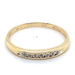 9CT YELLOW & WHITE GOLD ILLUSION SET DIAMOND DRESS RING