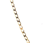 9CT YELLOW GOLD 55CM OPEN CURB LINK CHAIN