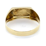 9CT YELLOW GOLD MENS DIAMOND DRESS RING