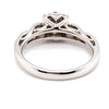 18CT WHITE GOLD ROLLING SHOULDER DIAMOND DRESS RING VALUED @ $2799