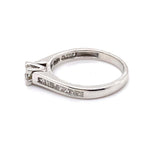 14CT WHITE GOLD THICKENED TOP DIAMOND DRESS RING VALUED @ $3099