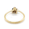 9CT YELLOW GOLD SAPPHIRE & DIAMOND DRESS RING