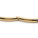 10CT YELLOW GOLD OVAL HINGED DIAMOND BANGLE VALUED @ $2299