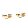 18CT YELLOW GOLD CULTURED AKOYA PEARL & DIAMOND EARRINGS VALUED @ $2799