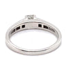 18CT WHITE GOLD THICKENED TOP STYLE DIAMOND DRESS RING VALUED @ $3699