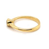 18CT YELLOW GOLD BEZEL SET DIAMOND DRESS RING VALUED @ $1899