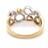 DIAMONDS SET IN PEAR SHAPE 9CT YELLOW & WHITE GOLD SETTING