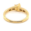 18CT YELLOW GOLD FORGED UP STYLE DIAMOND DRESS RING VALUED @ $2699