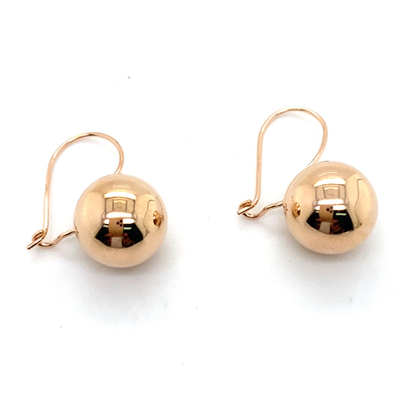 9CT ROSE GOLD EURO STYLE EARRING