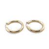 9CT YELLOW GOLD ROUND HOOP EARRINGS TW 1.6g