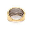 9CT YELLOW GOLD DIAMONDS SET IN THICKENED TOP DRESS RING VALUED @ $3499