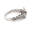 9CT WHITE GOLD FLOW UP STYLE DIAMOND DRESS RING VALUED @ $4099