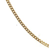 18CT YELLOW GOLD 43CM FINE CURB LINK CHAIN