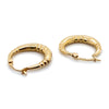 9CT YELLOW GOLD PATTERNED HOLLOW HOOP EARRINGS