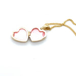 9CT YELLOW GOLD 40CM CURB LINK CHAIN WITH MY 1ST DIAMOND LOCKET