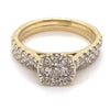 9CT YELLOW GOLD FLOW UP STYLE DIAMOND BRIDAL SET VALUED @ $3099