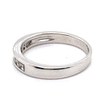 18CT WHITE GOLD CHANNEL SET DIAMOND DRESS RING VALUED @ $3699