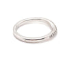 18CT WHITE GOLD CURVED PATTERN DIAMOND DRESS RING VALUED @ $1699