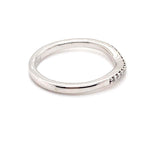 18CT WHITE GOLD CURVED PATTERN DIAMOND DRESS RING VALUED @ $1699