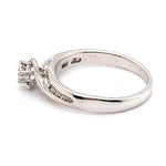 18CT WHITE GOLD WRAP AROUND STYLE DIAMOND DRESS RING VALUED @ $2399