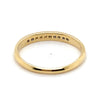 9CT YELLOW GOLD CHANNEL SET DIAMOND DRESS RING