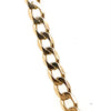9CT YELLOW GOLD 50CM FLAT OPEN DIAMOND CUT CURB LINK CHAIN