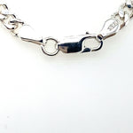 56CM SILVER SOLID CURB LINK CHAIN