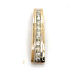 9CT YELLOW GOLD CHANNEL SET DIAMOND PENDANT