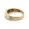 9CT YELLOW GOLD THICKENED TOP MENS DIAMOND DRESS RING VALUED @ $999