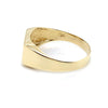 9CT YELLOW GOLD MENS DIAMOND DRESS RING
