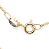 9CT YELLOW GOLD 40CM CURB LINK CHAIN WITH MY 1ST DIAMOND LOCKET
