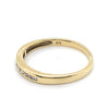 9CT YELLOW GOLD CHANNEL SET DIAMOND DRESS RING