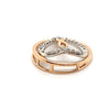 10CT ROSE GOLD DIAMONDS SET IN ROUND INFINITY HEART PENDANT