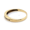 9CT YELLOW GOLD 11 ROUND BRILLIANT CUT CHANNEL SET DIAMOND DRESS RING