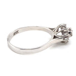 18CT WHITE GOLD DIAMOND CLUSTER DRESS RING VALUED @ $1799