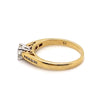 9CT YELLOW & WHITE GOLD FLOW UP STYLE DIAMOND DRESS RING VALUED @ $1899