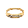 9CT YELLOW GOLD CURVE PATTERN DIAMOND DRESS RING VALUED @ $1499